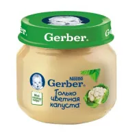 gerber Пюре из цветной капусты (4 м.+) 80 гр.