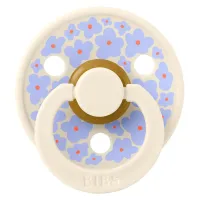 Set 2 suzete rotunde din latex BIBS Studio Colour Jasmine - Ivory Mix (0-6 luni) foto