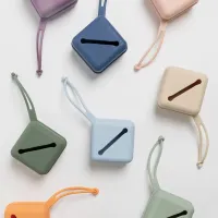 Cutie pentru suzete din silicon BIBS Steel Blue foto