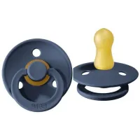 Suzeta rotunda din latex BIBS Steel Blue (6-18 luni) foto