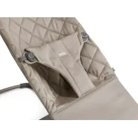 Balansoar BabyBjorn Bliss Sand Grey, Bumbac cu bara de jucarii foto