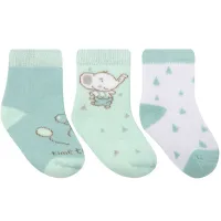 Set 3 perechi sosete termo KikkaBoo Elephant Time foto