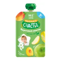"Маленькое счастье" piure salata din fructe (5 luni +) 90 gr.