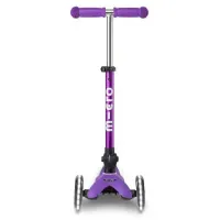 Trotineta pliabila Micro Mini Deluxe Foldable LED Purple foto