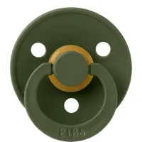 Suzeta rotunda din latex BIBS Hunter Green (0-6 luni) foto