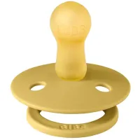 Suzeta rotunda din latex BIBS Mustard (6-18 luni) foto