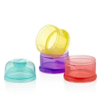 Recipient lapte praf cu 3 compartimente BabyJem Multicolor foto