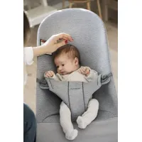 Кресло-шезлонг BabyBjorn Bliss Light Grey, 3D Jersey foto