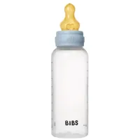 Пластиковая антиколиковая бутылочка BIBS Baby Blue с латексной соской 3+ месяца, 270 мл foto