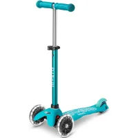 Trotineta Micro Mini Deluxe LED Aqua foto