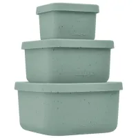 Набор силиконовых контейнеров KikkaBoo Platinum Snack Box Sage, 3 шт. foto