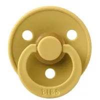 Suzeta rotunda din latex BIBS Mustard (6-18 luni) foto