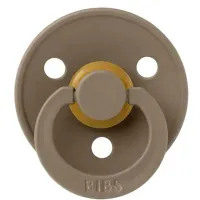 Пустышка круглая латексная BIBS Dark Oak (0-6 мес.) foto