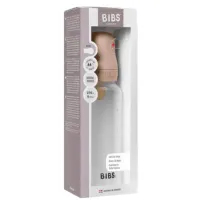 Biberon din plastic anticolici BIBS Blush cu tetina din latex 3+ luni, 270 ml foto