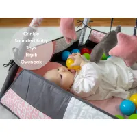 Salteluta de activitati cu bile BabyJem Roz foto