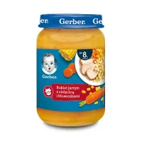 gerber piure de mix de legume cu vițel și paste (8 luni+) 190 gr.