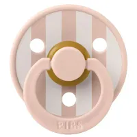 Suzeta rotunda din latex BIBS Studio Colour Block - Blush/Ivory (0-6 luni) foto
