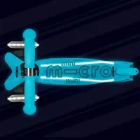 Trotineta Micro Mini Deluxe Glow LED Plus Glacier Aqua foto