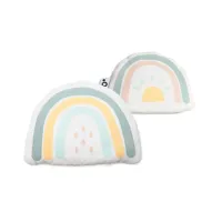 Антиколиковая термоподушка Doomoo Snogy Rainbow из органического хлопка с натуральными косточками foto