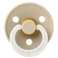 Suzeta rotunda din latex BIBS Glow Vanilla (18-36 luni) foto