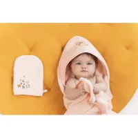 Полотенце с капюшоном и варежка Premaman Enchanted Forest foto