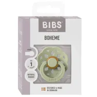 Suzeta rotunda din latex BIBS Boheme Sage (0-6 luni) - Ambalaj premium foto