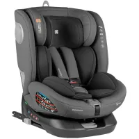 Вращающееся автокресло с изофиксом KikkaBoo i-Moove Dark Grey, 40-150 см foto