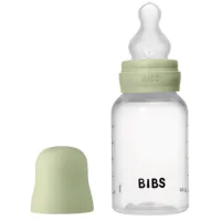 Biberon din plastic anticolici BIBS Sage cu tetina din silicon 0+ luni, 150 ml foto