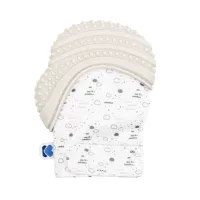 Силиконовая перчатка KikkaBoo Mitten Savanna Grey foto
