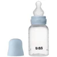 Biberon din plastic anticolici BIBS Baby Blue cu tetina din silicon 0+ luni, 150 ml foto