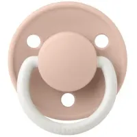 Suzeta rotunda din latex BIBS De Lux Glow Blush (6-18 luni) foto