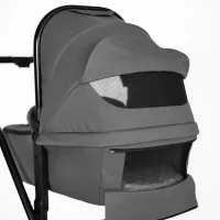 Коляска 3 в 1 BabyGo Harmony Gray, рама Black foto