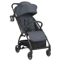Коляска с автоматическим складыванием KikkaBoo Joy Dark Grey foto