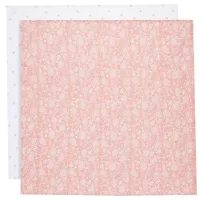 Pelinci de muselina Jollein Paisley & Halo Rosewood GOTS, 70 x 70 cm, 2 buc. foto