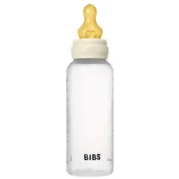 Biberon din plastic anticolici BIBS Ivory cu tetina din latex 3+ luni, 270 ml foto
