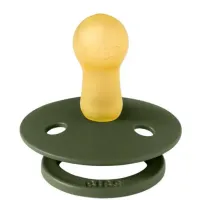 Suzeta rotunda din latex BIBS Hunter Green (0-6 luni) foto