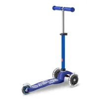 Trotineta Micro Mini Deluxe LED Blue White foto
