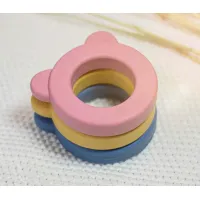 Силиконовая игрушка для прорезывания зубов Petite&Mars Beary Dusty Rose foto