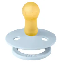 Set 2 suzete rotunde din latex BIBS Colour Baby Blue (0-6 luni) foto