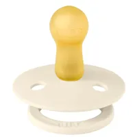 Suzeta rotunda din latex BIBS Studio Colour Block - Ivory Steel Blue (0-6 luni) foto