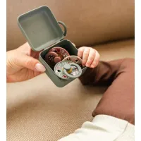 Многофункциональная коробка BIBS LIBERTY Chamomile Lawn Pine для хранения пустышек foto