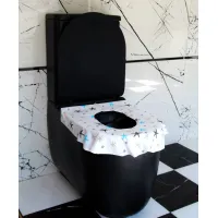 Set 10 protectii igienice de unica folosinta pentru colac toaleta BabyJem foto