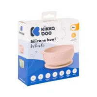Силиконовая миска на присоске KikkaBoo Whale Pink foto