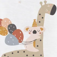 Мягкий пеленальный коврик Ceba Baby Giraffe, 70x50 см foto