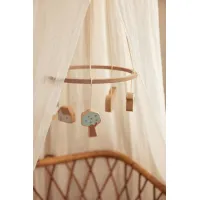 Винтажный балдахин Jollein Boho Lace Ivory, 155 см foto