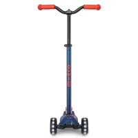 Trotineta Micro Maxi Deluxe Pro LED Navy Red foto