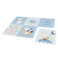 Covoras puzzle din spuma Petite&Mars Flatie 116x174x1.5 cm, 6 buc. foto