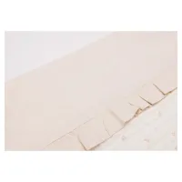 Cearsaf pentru patut Jollein Ruffle Natural, 120x150 cm foto