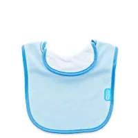 Хлопковый нагрудник BabyJem Blue с подкладкой foto
