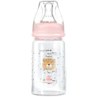 Стеклянная бутылочка KikkaBoo Savanna Pink, 120 мл foto